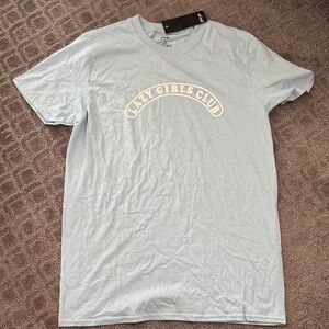 Light Blue Graphic T-Shirt - Lazy Girls Club